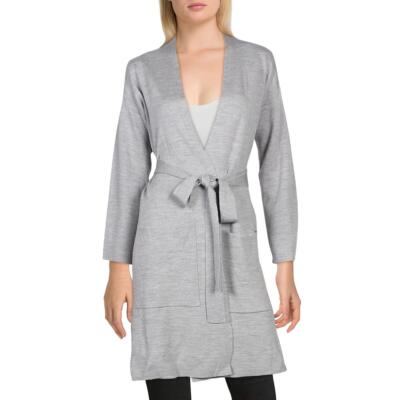 

Женский серый кардиган из мериносовой шерсти Eileen Fisher, куртка-свитер,  BHFO 1470, Moon