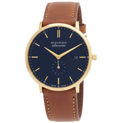 Часы унисекс Movado Heritage Quartz Navy 3650131