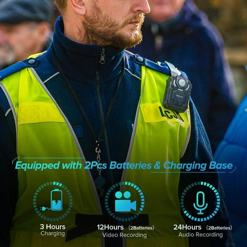 📸 BOBLOV HD 1296P Police Camcorder Body Camera with Audio vedio Recording 128GB