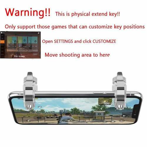 Phone Mobile Game Trigger Fire Button Handle For L1r1 Shooter