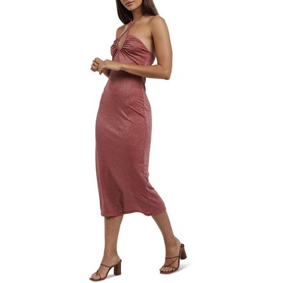 

Женское коктейльное платье миди цвета металлик Charlie Holiday Layla BHFO 4101, Desert