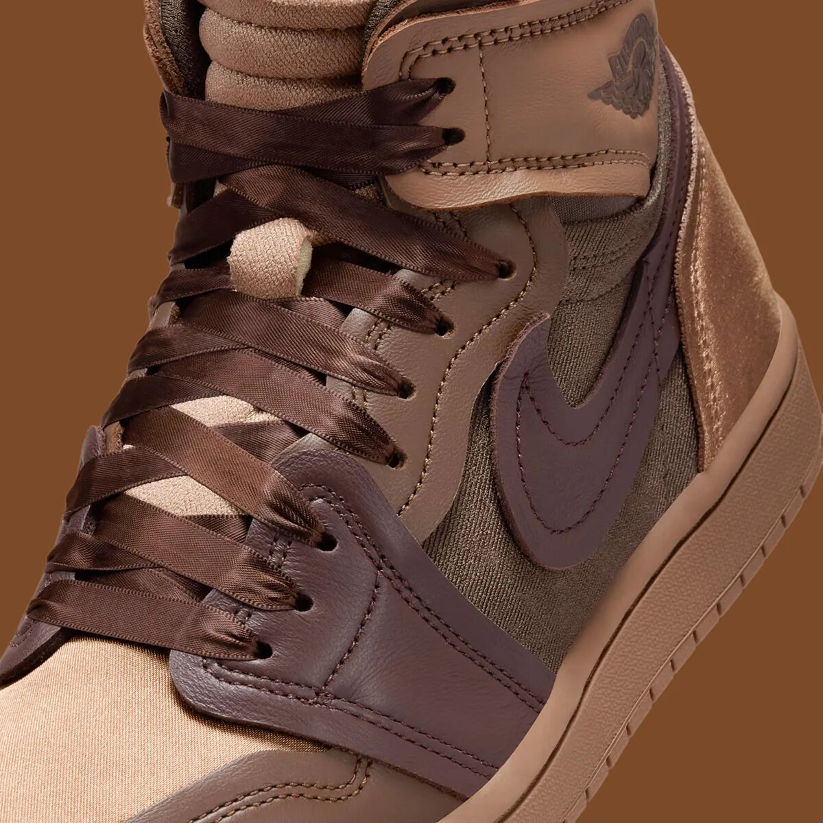 Pre-owned Nike Air Jordan 1 High Mm "archaeo Brown/cacao Wow/baroque Brown" Women's Shoes