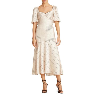 

Женское бежевое атласное коктейльное платье ML Monique Lhuillier  BHFO 3552, Multi