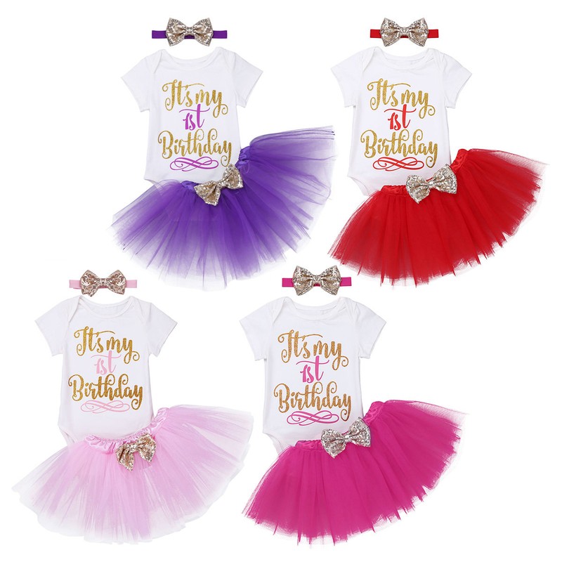 Baby Mädchen Kleidung Weihnachtskostüm Outfits Strampler mit Röckchen Stirnband