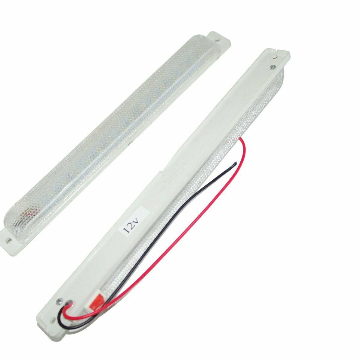 2x Roof Ceiling Interior Bright Light Lamp 12v 6 Led For Van Jeeps Tuk Tuk 