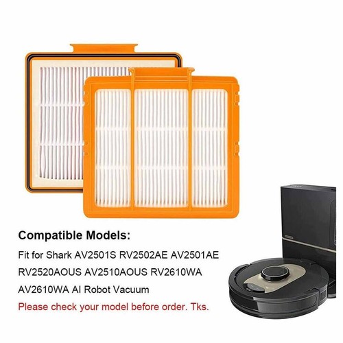 4/6/8 Pcs HEPA Filters For Shark AV2501AE RV2502AE AV2501S RV2520AOUS AV2510AOUS