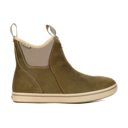 XTRATUF Men's 6″ Tan Brown Leather Ankle Deck Boots XAL901