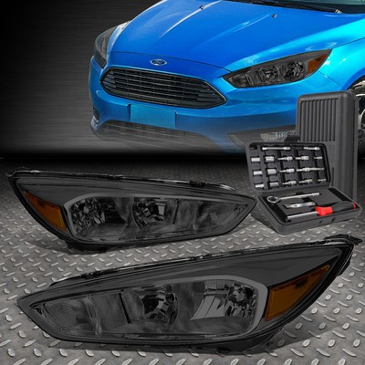 ДЛЯ 15-18 FORD FOCUS ДЫМЧАТЫЙ КОРПУС ЯНТАРНЫХ УГЛОВЫХ ФАР ГОЛОВНОГО СВЕТА + НАБОР ИНСТРУМЕНТОВ