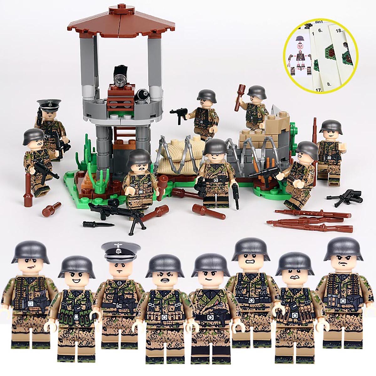LEGO война фигурки немцы парк