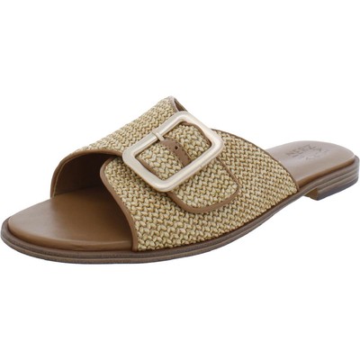 

Naturalizer Womens Forrest 2 Босоножки без шнуровки с открытым носком на плоской подошве BHFO 8757, Natural raffia, Forrest 2