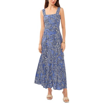 Женское синее платье макси на бретелях без рукавов Vince Camuto XS BHFO 3166