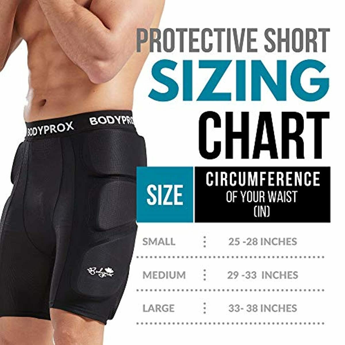 3D Hip Butt Tailbone Protective Padded Shorts Skate skateboard