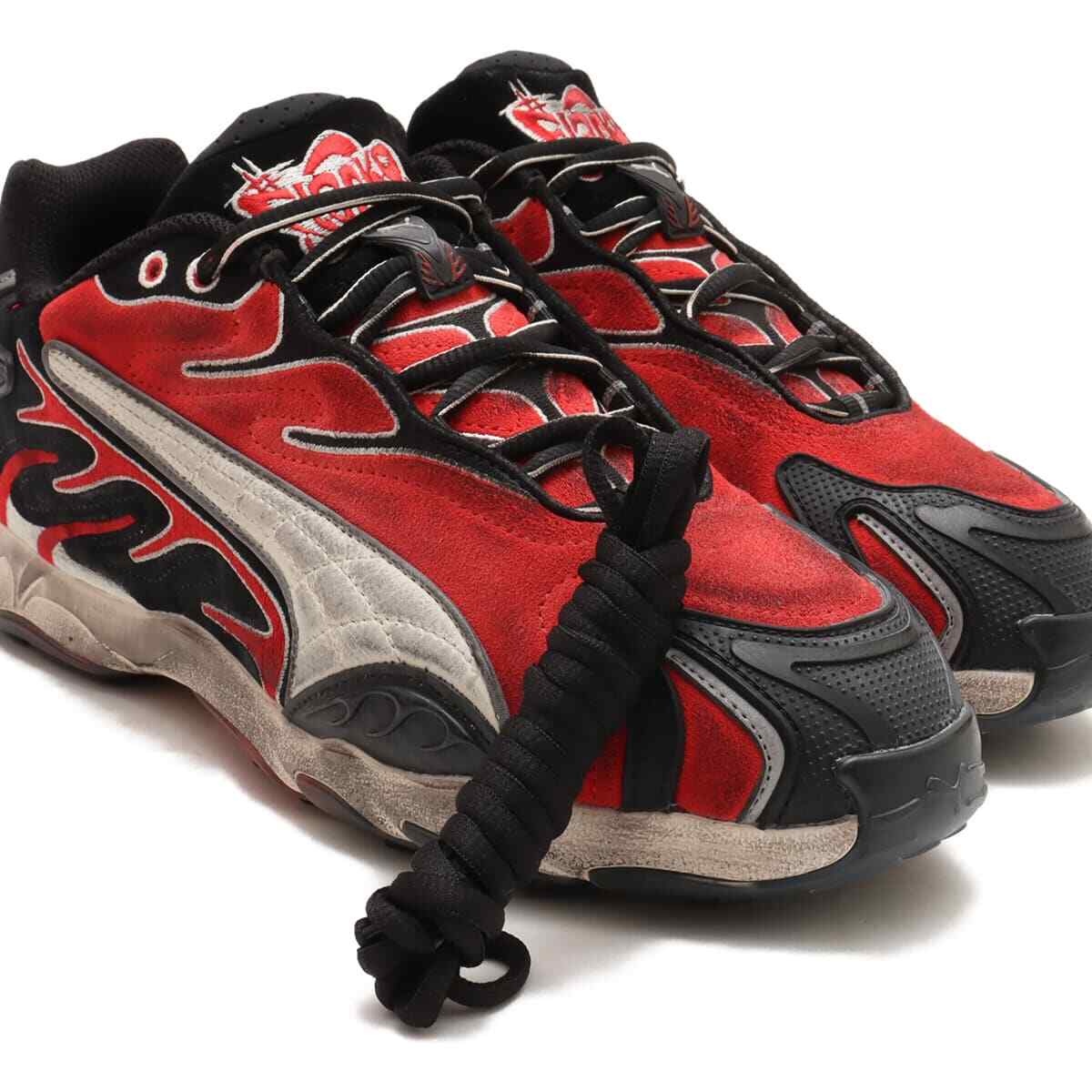 Pre-owned Puma 402453-01 A$ap Rocky  Inhale Distr Black Red (men's)