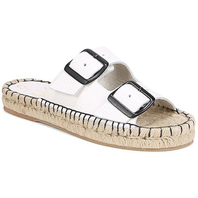 

Sam Edelman Женские кожаные эспадрильи с пряжкой Becca, шлепанцы BHFO 0148, White leather, Becca