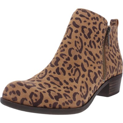 Женские ботильоны из коричневой замши Lucky Brand Basel 6 Medium (B,M) BHFO 8693