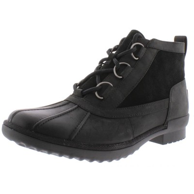 Зимние ботильоны Ugg Womens Heather из черной замши, ботинки 8 Medium (B,M) BHFO 6877
