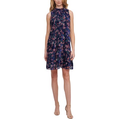 

Tommy Hilfiger Женское короткое летнее платье с цветочным принтом BHFO 3044, Sky captain