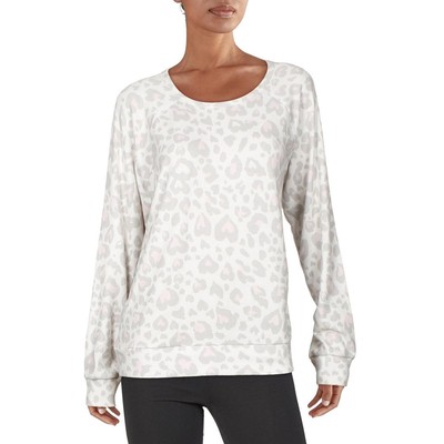 

Женская ночная пижама цвета слоновой кости цвета слоновой кости с леопардовым принтом, домашняя одежда  BHFO 2194, Stone