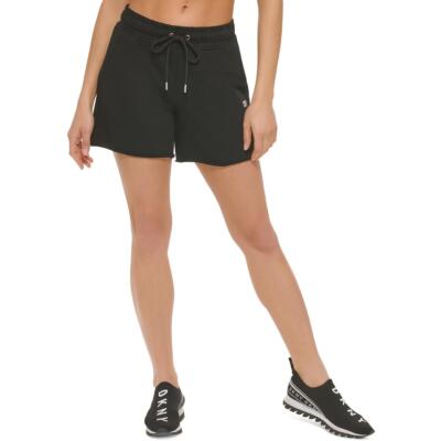 Спортивные женские шорты для фитнеса с черным логотипом DKNY Sport Athletic XL BHFO 9117
