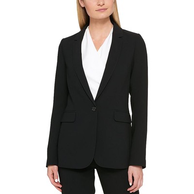 Женский атласный костюм DKNY, отдельный офисный блейзер на одной пуговице, пиджак BHFO 5148