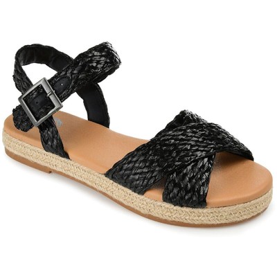 

Женские сандалии с пяткой на пятке Journee Collection Brooke BHFO 5533, Черный, Brooke