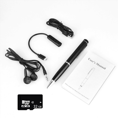 32GB Pocket Digital Voice Activated Recorder Mini Audio Recording Pen Device US