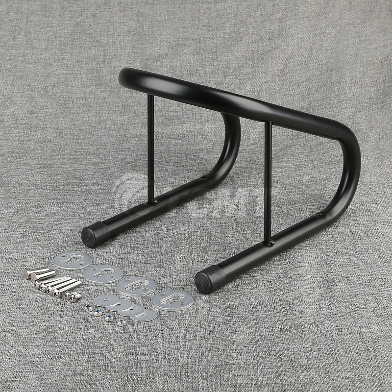 6.5" Black Motorcycle Wheel Chock Kit Scooter Bike Stand Trailer Truck