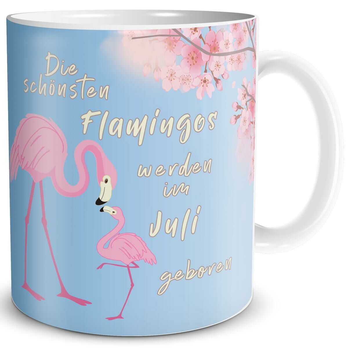 Tasse Flamingo Geburtstag Geschenk Juli Spruch Kaffee Becher Kollegin Party Rosa Ebay