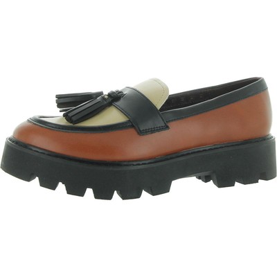 Sarto Franco Sarto Womens Balinna Brown Loafer Heels 7 Medium (B,M) BHFO 9717