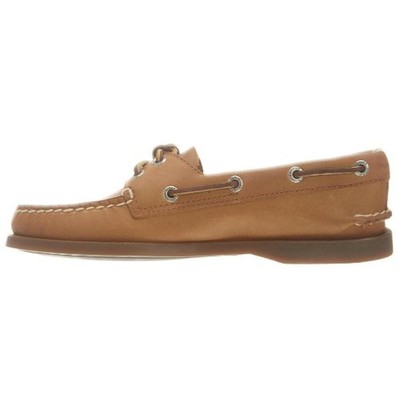 Женские туфли-лодочки Sperry из коричневой кожи Sahara на завязках спереди 10 Medium (B, M) BHFO 5662