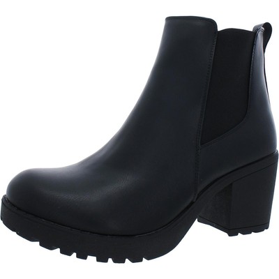 

Женские черные ботильоны из искусственной кожи Vepose New York 9.5 Medium (B,M) BHFO 0873, Черный, CJY999