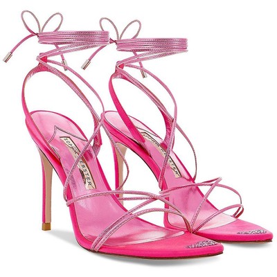 Sophia Webster Womens Amora  Pink Open Toe Heels Shoes 38 Medium (B,M) BHFO 8255