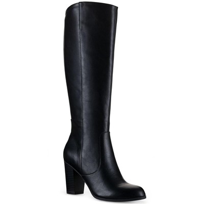 

Женские сапоги до колена черного цвета Addyy Style - Co. 6.5 Medium (B,M) BHFO 4839, Black smooth, Addyy