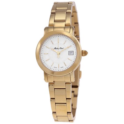 Женские часы Mathey-Tissot City с металлическим кварцевым белым циферблатом D31186MPI