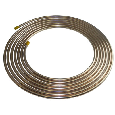 Copper Nickel Brake Fuel Line Tubing Kit 3/8 OD 25 Ft Coil Roll  INLINE TUBE CN6