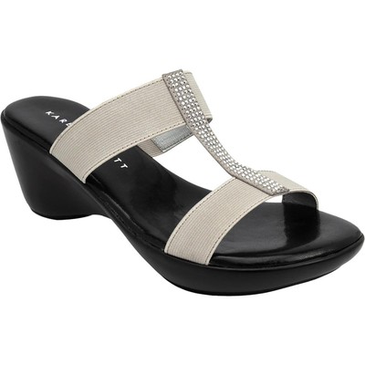 

Женские серые сандалии на танкетке Karen Scott Patsy 7 Medium (B,M) BHFO 4774, Pewter, Patsy