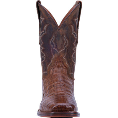 Pre-owned Dan Post Men's Kingsly Bay Apache & Chocolate Western Boots Dp4807 In Brown