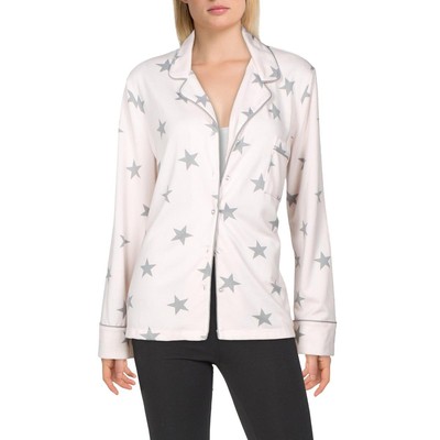 

Женская пижама Splendid Pink Knit Stars Nighttime Pajama Top Loungewear  BHFO 0477, Pink/gray