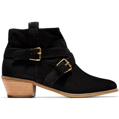 Cole Haan / женские черные замшевые ботильоны Jensynn на среднем каблуке 6 (B,M) BHFO 5049