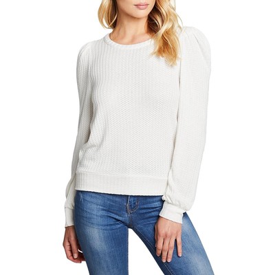Женская трикотажная рубашка с пышными рукавами цвета слоновой кости Chaser Thermal Top XS BHFO 1860