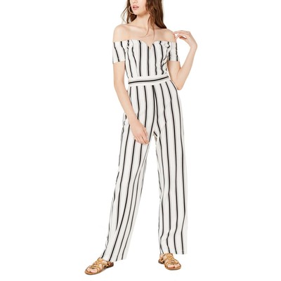 

Женский комбинезон с открытыми плечами цвета слоновой кости Teeze Me для юниоров  BHFO 3765, Off white/black