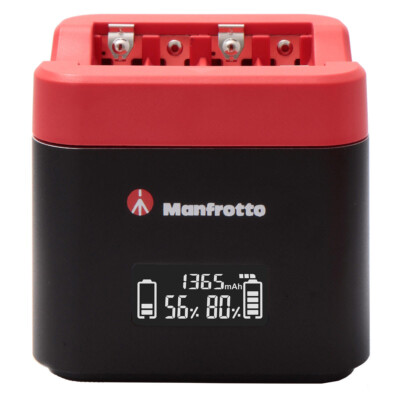 Профессиональное двойное зарядное устройство Manfrotto Pro CUBE для аккумуляторов Canon, открытая коробка