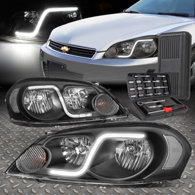 ДЛЯ 06-16 CHEVY IMPALA LIMITED LED DRL ЧЕРНЫЕ ПРОЗРАЧНЫЕ УГЛОВЫЕ ФАРЫ + НАБОР ИНСТРУМЕНТОВ