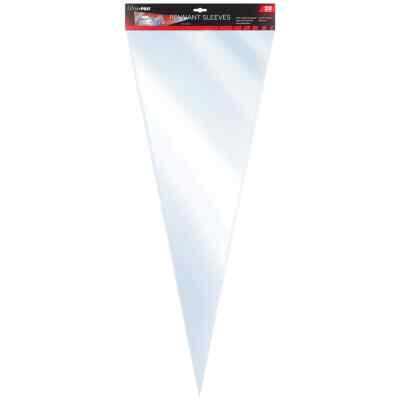 (20-Pack) Ultra Pro 12'' x 30'' Poly Pennant Sleeves - Fits Full Size Pennants