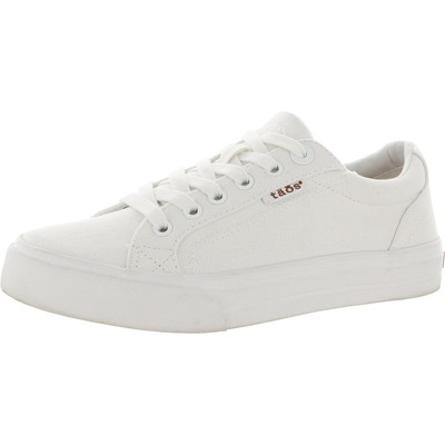 

Taos Womens Plim Soul White Canvas Sneakers Shoes 6 Medium (B,M) BHFO 2932, Белый