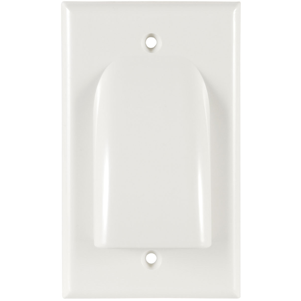Single Gang Bulk Cable Wall Plate White 741835079556 eBay