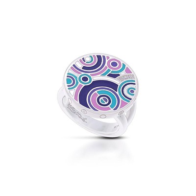 Belle Etoile Emanation Ring Fine Classic Solid Sterling Pave'