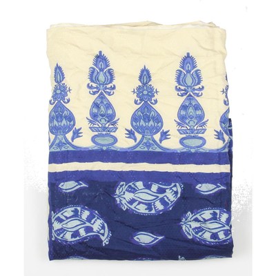 

Johanna Ortiz Женская модная шаль/накидка из синей смеси шелка с принтом O/S BHFO 3473, Midnight blue pure serendepity