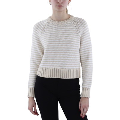 Vineyard Vines Womens Ivory Striped Crewneck Pullover Sweater Top XS BHFO 1608
