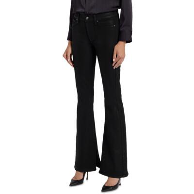 7 For All Mankind Женские расклешенные джинсы с завышенной талией и разрезным подолом для вечеринок BHFO 7525